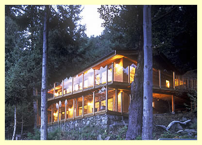 Fully furnished, custom designed, waterfront home for sale on Mayne Island, off the west coast of  British Columbia